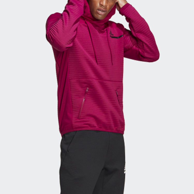 adidas Mzne Coldrdy Po Sports Pullover Hoodie Red FS7214