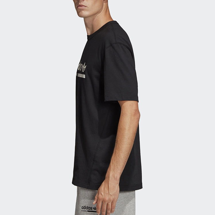 adidas originals Printing logo Short Sleeve Black DV1922