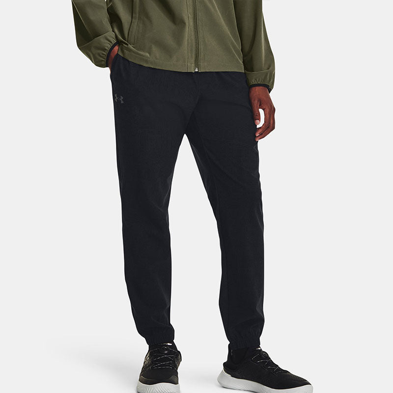 Under Armour Stretch Woven Printed Joggers 'Black' 1379682-001