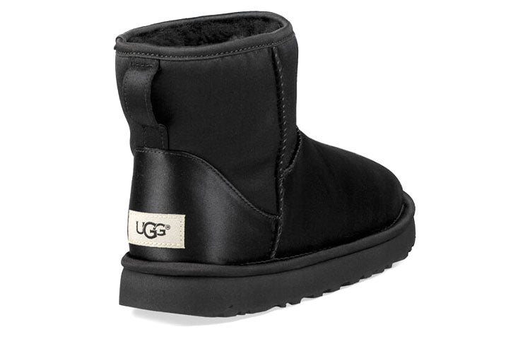 (WMNS) UGG Classic Mini Satin 'Black' 1094985-BLK