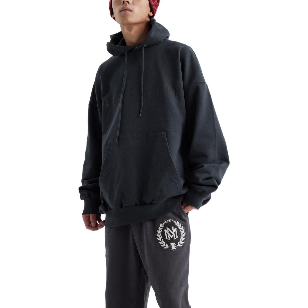 Mitchell & Ness Gold Blooded We Believe Hoodie 'Black' MNJYFWF22008-CARBON-GARY