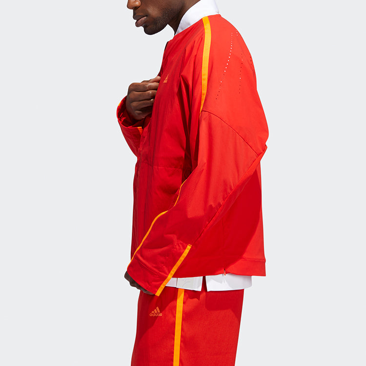 adidas originals Casual Loose Sports Jacket Pink Red Fluorescence GJ5101