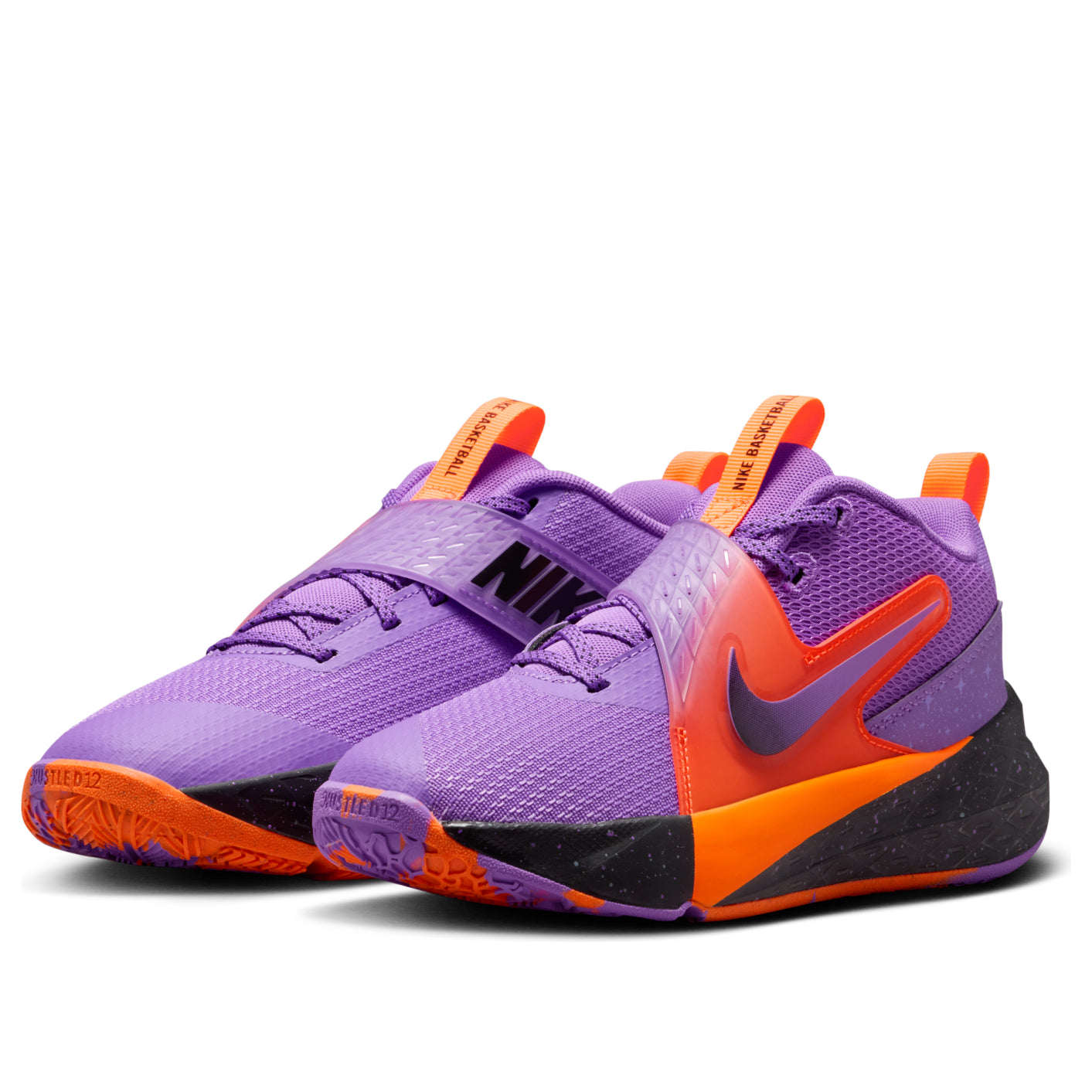 (GS) Nike Team Hustle D 12 'Bright Violet Total Orange' IO9848-500