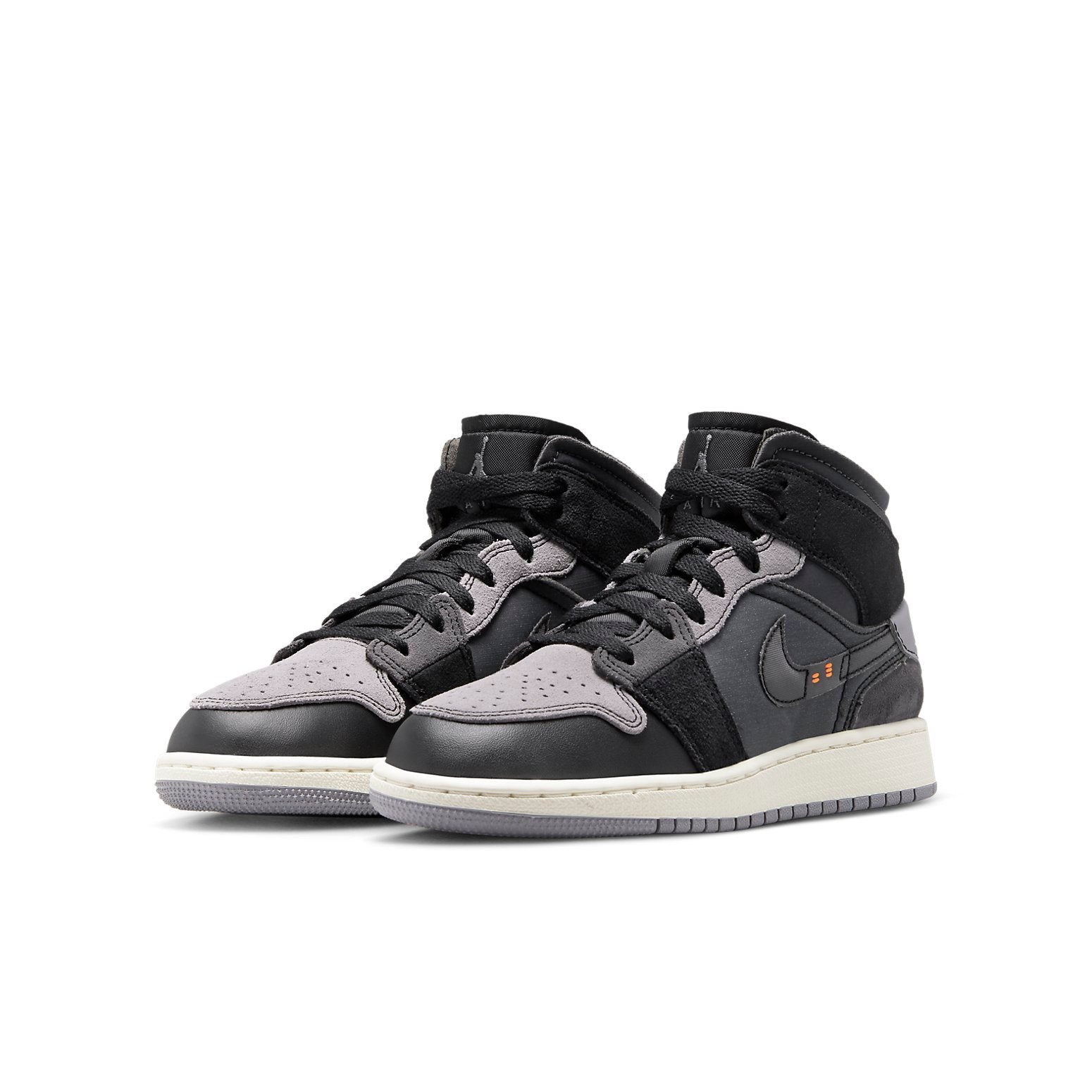 (GS) Air Jordan 1 Mid SE Craft 'Inside Out - Black' DV0438-001