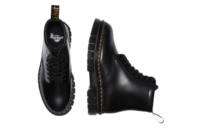 Dr. Martens Rikard Smooth Leather Platform Lace Up Boots 'Black' 27833001
