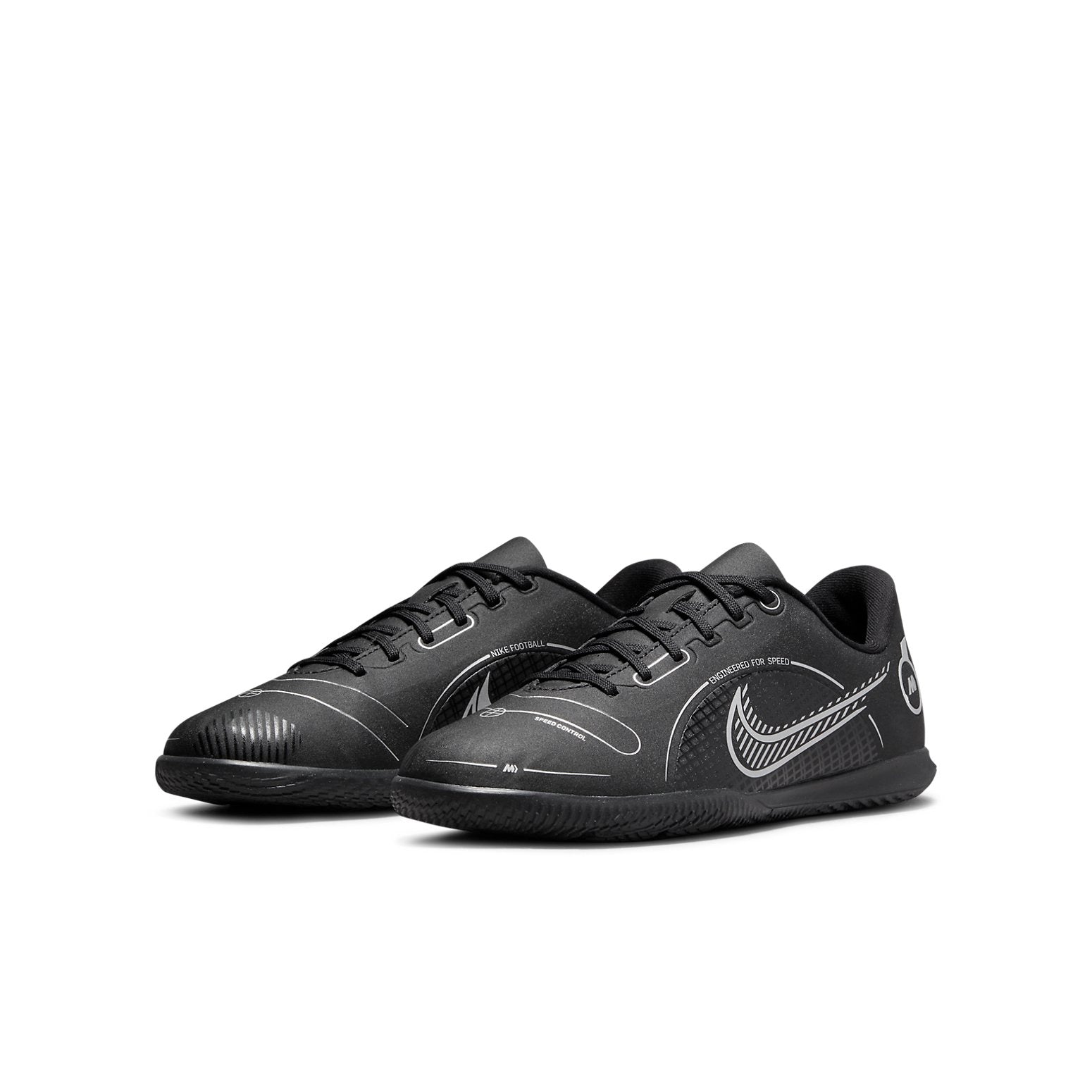(GS) Nike Jr. Mercurial Vapor 14 Club IC 'Black Silver' DJ2898-007
