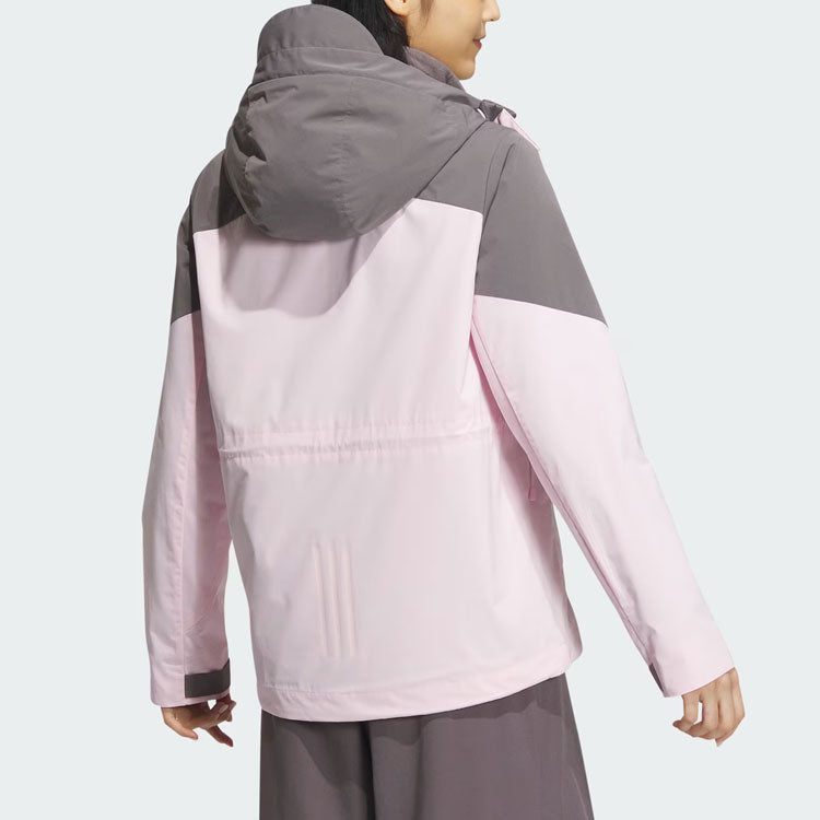 (WMNS) adidas City Escape 3-In-1 Fleece Jacket Asia Sizing 'Pink Grey' JE8588