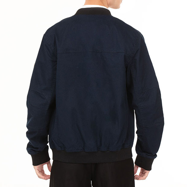 Men's Timberland Logo Pocket Zipper aviator Jacket Blue A29WC433