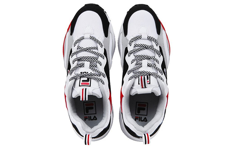 FILA Ray Tracer Low Chunky Shoes Black/White/Red FS1SIB1180X_WBK
