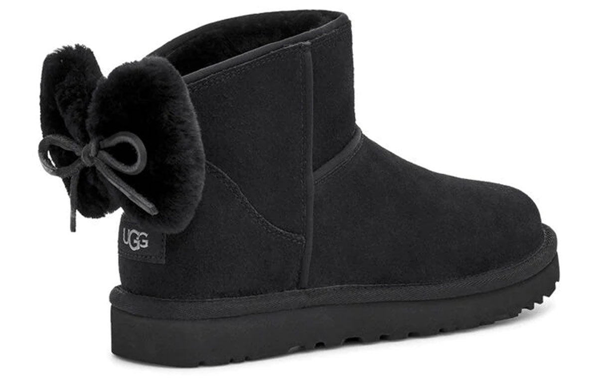 (WMNS) UGG Classic Mini Bow 'Black' 1116099-BLK