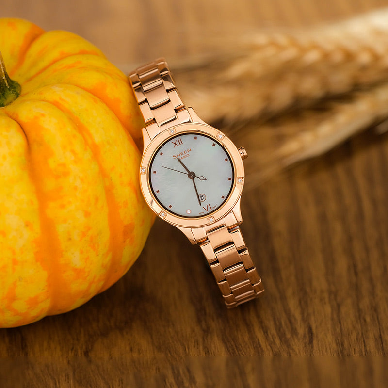 Casio Sheen Fashion Elegant Analog Watch 'Wonder Quartz' SHE-4546PG-3AUPR