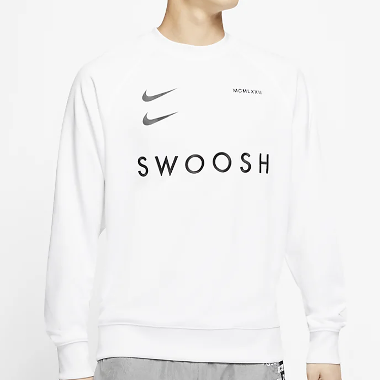 Nike Sportswear Swoosh Sweatshirt For Men White CJ4841-100