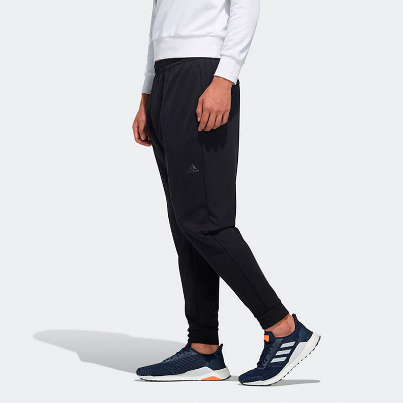adidas Alphabet Printing Knit Bundle Feet Sports Pants Black FM5427