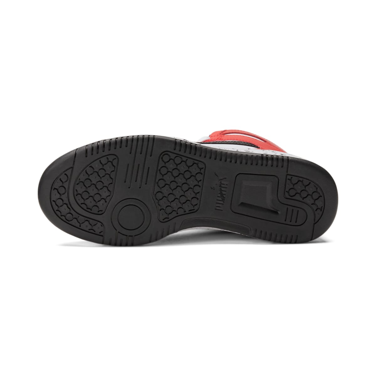 (GS) PUMA Rebound LayUp Speckle 'White High Risk Red' 386924-01