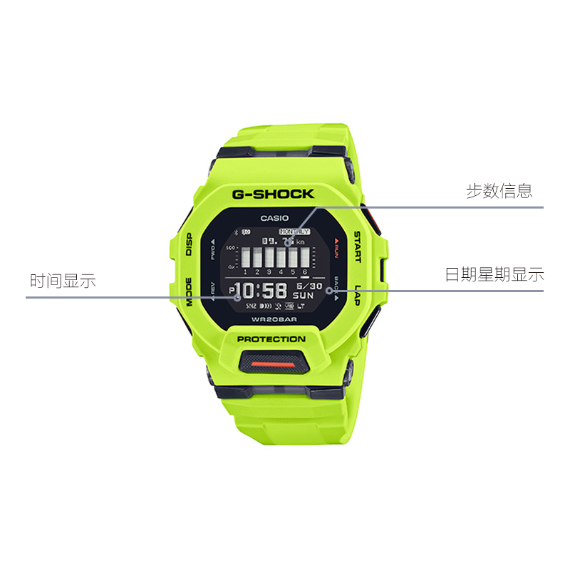 CASIO G-Shock Digital 'Green' GBD-200-9PR-PERSON