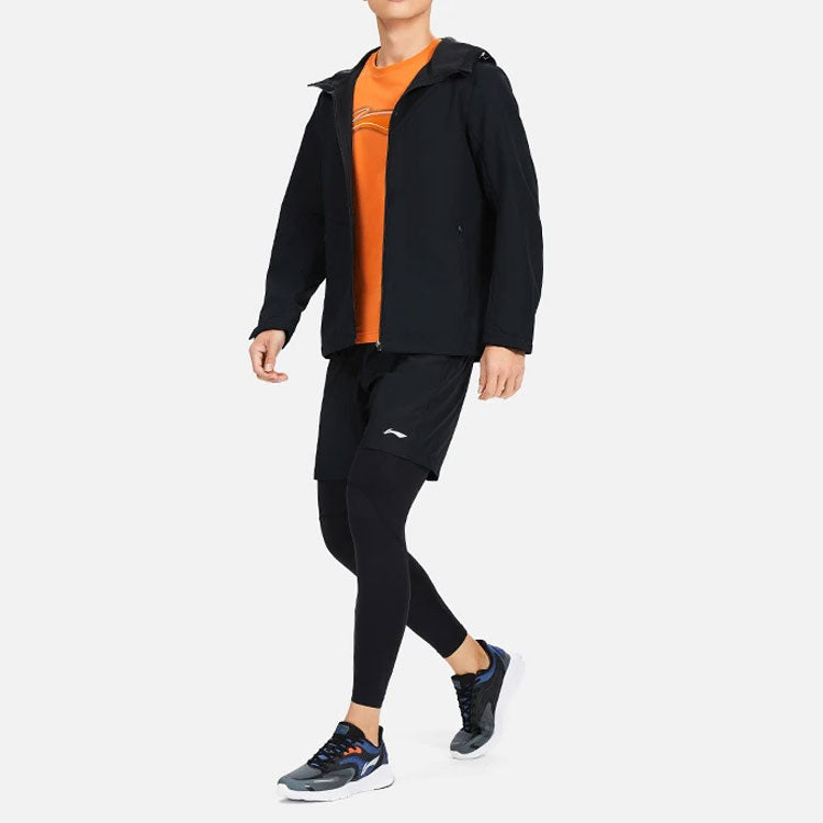 Li-Ning Sports Hooded Windbreaker 'Black' AFDS005-1