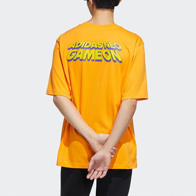 adidas Neo Graphic T-Shirts 'Yellow' HC9749
