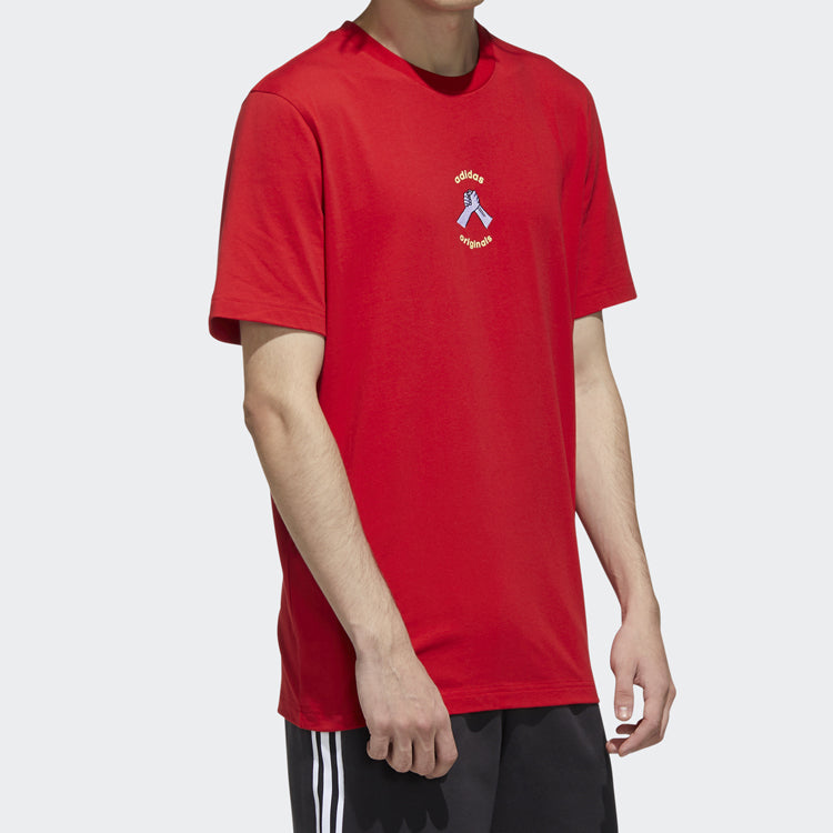 adidas originals MIC Graphic T 1 Sports Short Sleeve Red GP4053