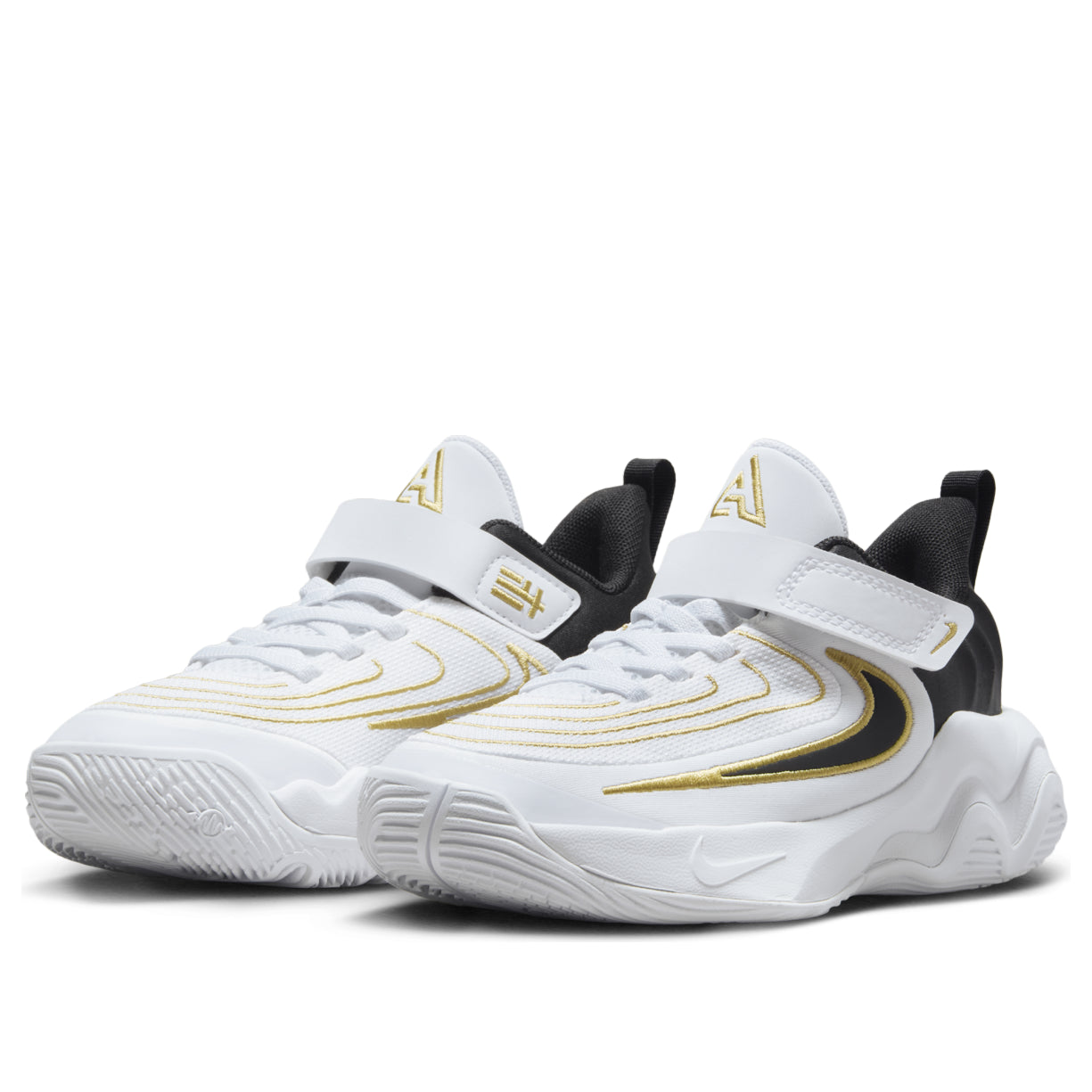 (PS) Nike Giannis Immortality 4 'White Black Metallic Gold'  FZ6733-100