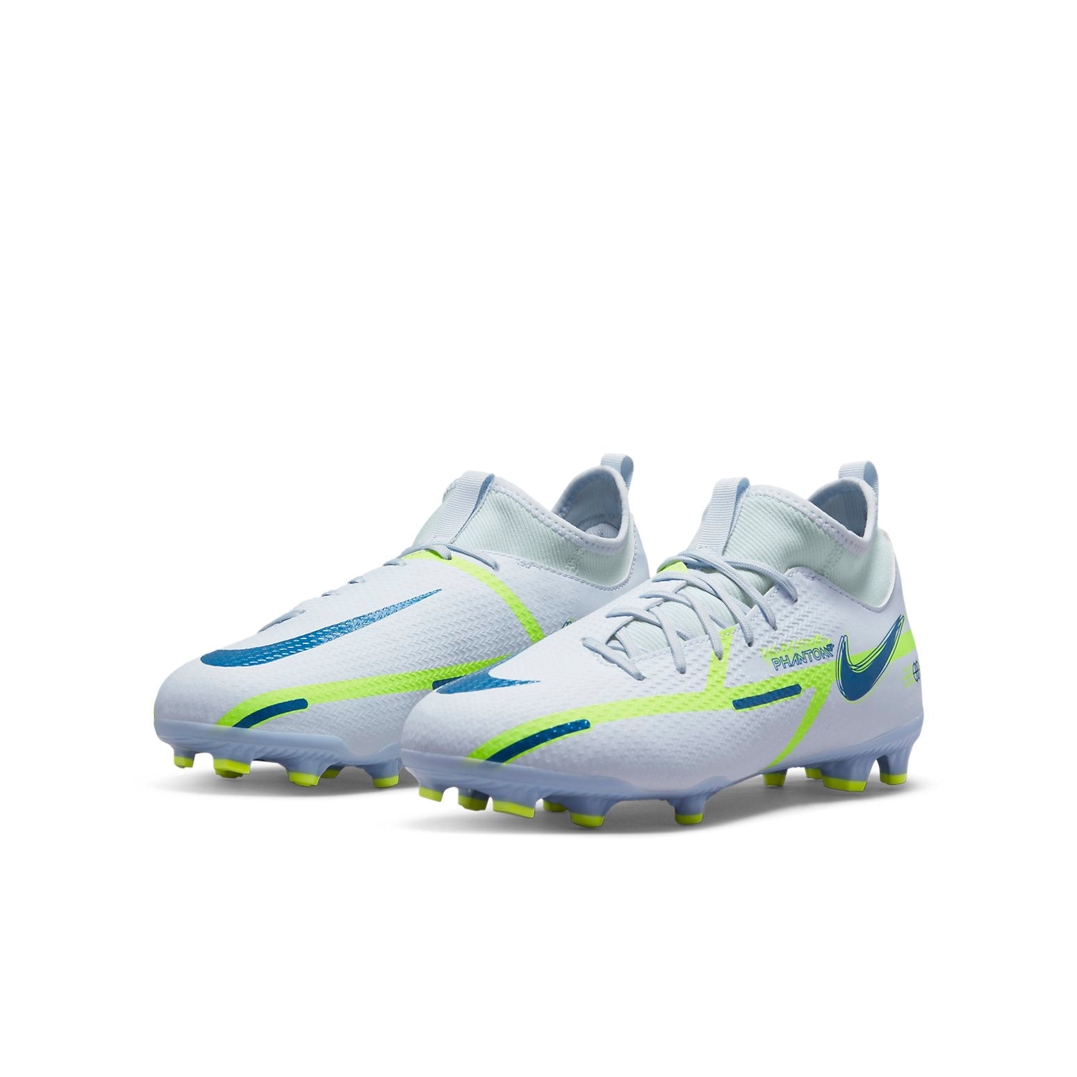 (GS) Nike Phantom GT2 Academy DF MG 'Grey Dark Marina Blue' DC0813-054