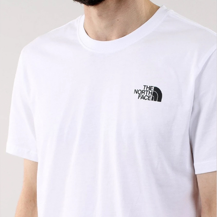 THE NORTH FACE Red Box T-Shirt Classic Back Large Logo Short Sleeve Couple Style White NF0A471ALB1