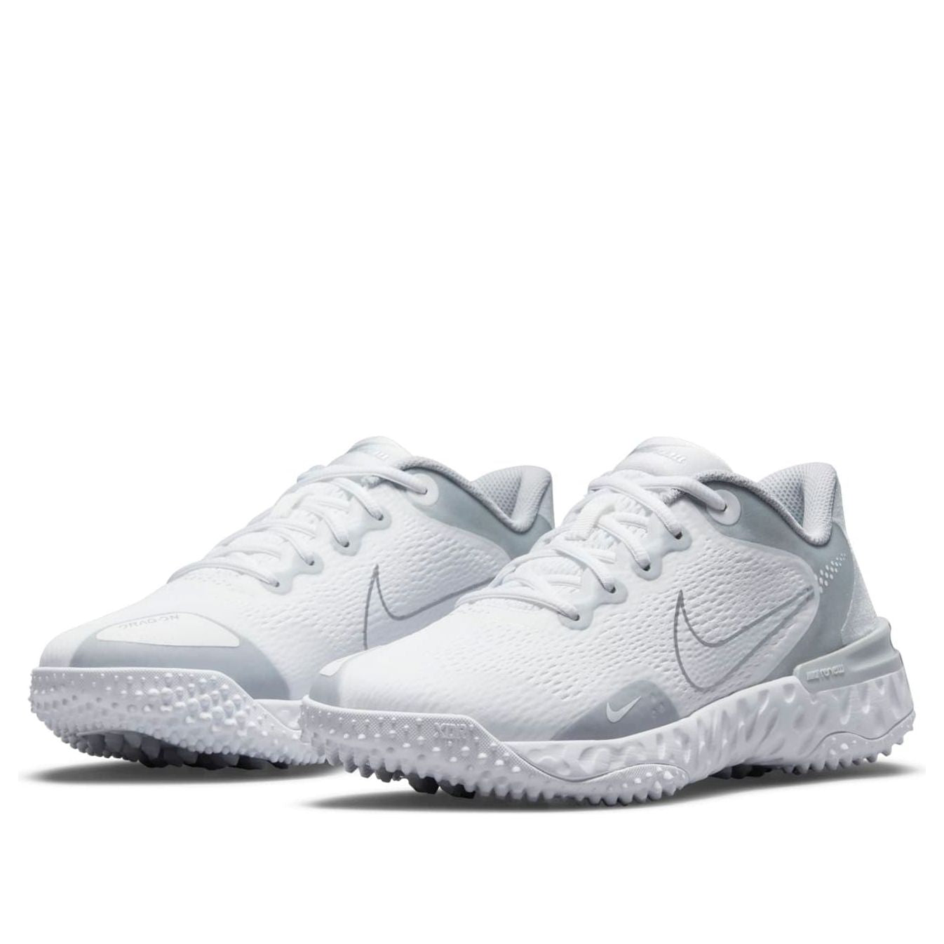 (WMNS) Nike Alpha Huarache Elite 3 Turf 'White Metallic Silver' CZ0103-102