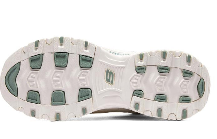 (WMNS) Skechers DLites 1.0 'White Blue' 167570-NTGR