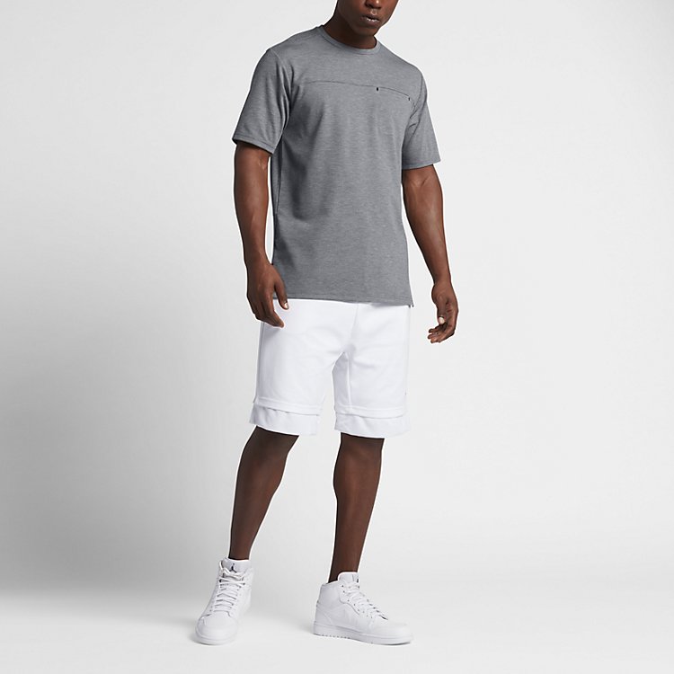 Air Jordan 23 LUX Luxury Pocket Tee 'Grey' 843082-091