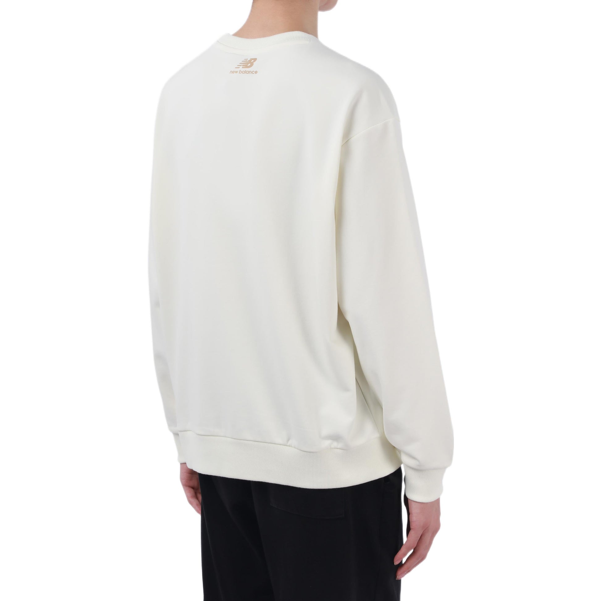 New Balance Casual Sports Sweatshirt Asia Sizing 'White Black' 5CC44333-IV