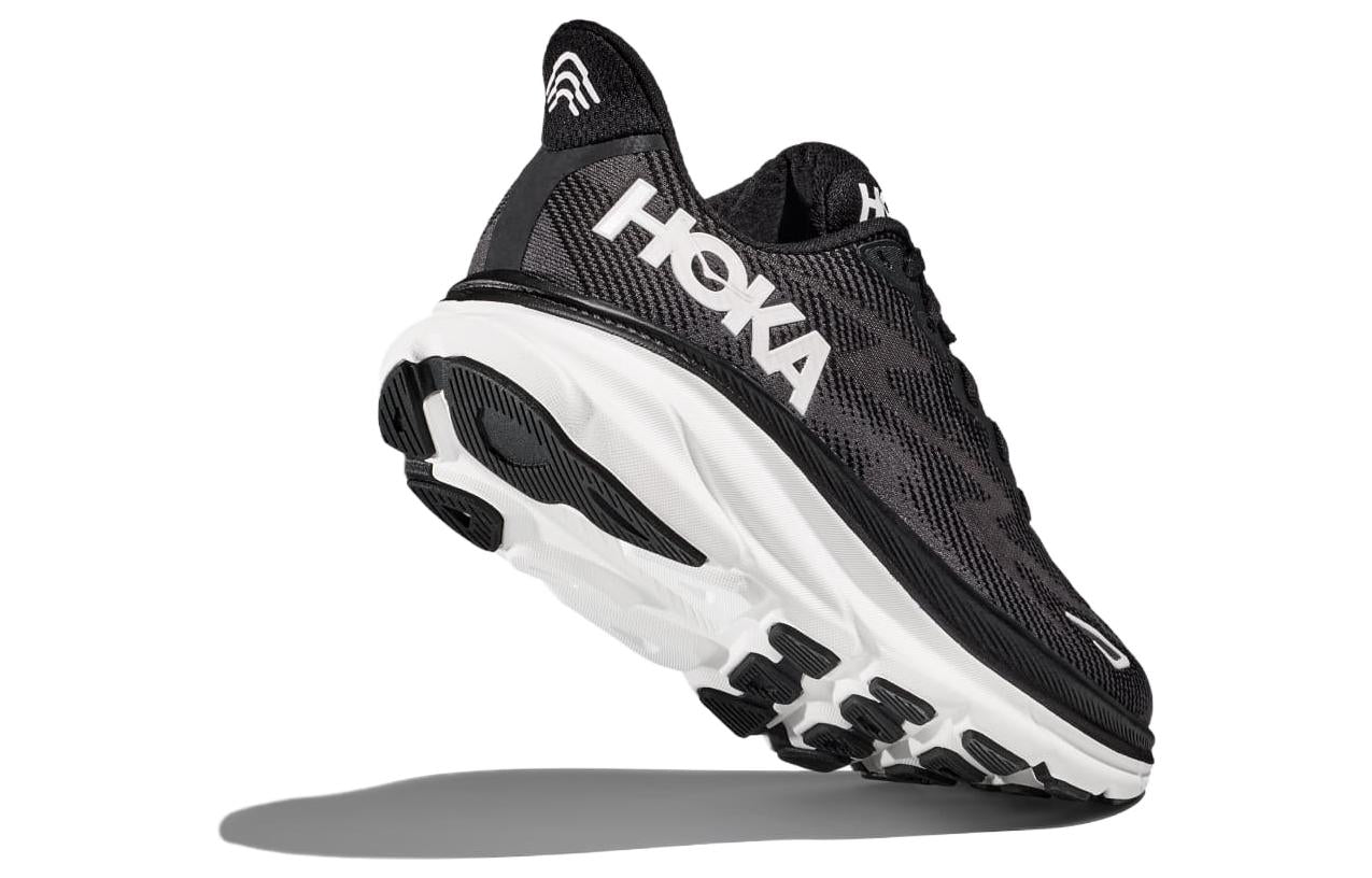 (WMNS) HOKA ONE ONE Clifton 9 Wide 'Black White' 1132211-BWHT