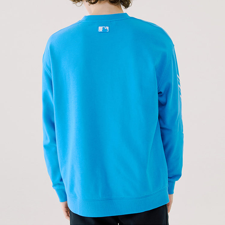MLB Athleisure Casual Sports Round Neck Long Sleeves Unisex Blue 31MTS1011-50U
