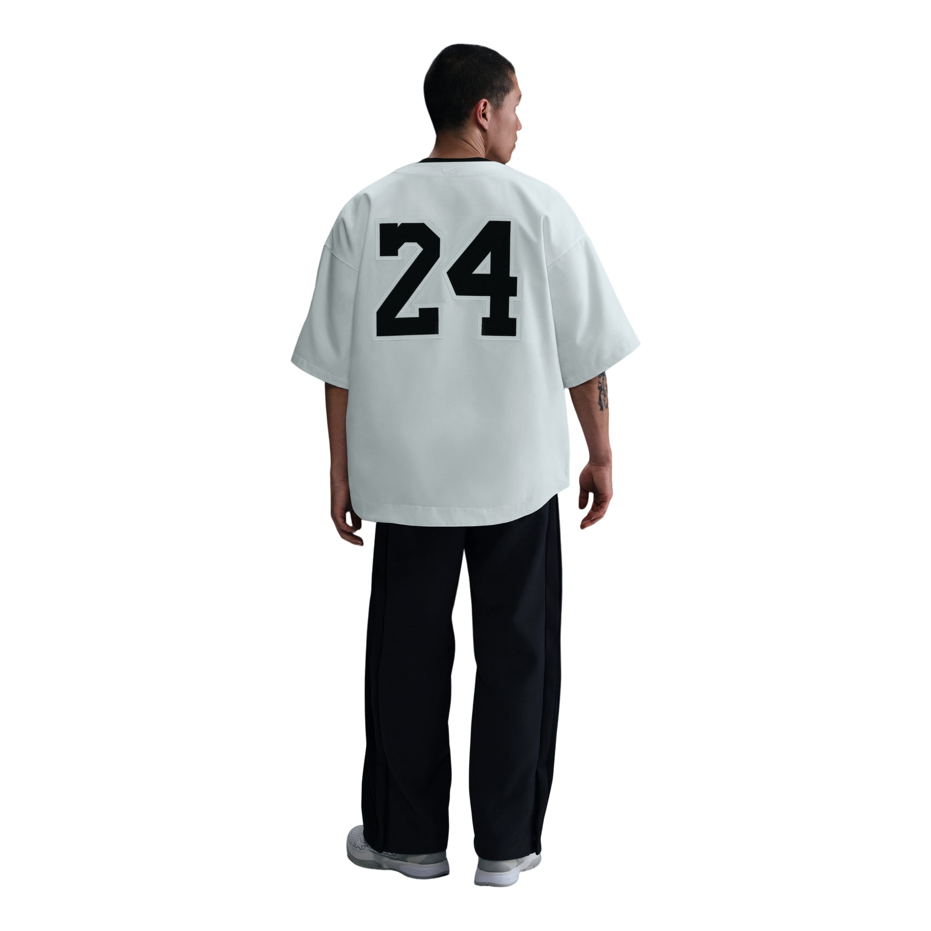 Nike x Kobe Bryant Baseball Jersey Asia Sizing 'White Black' IB0008-133