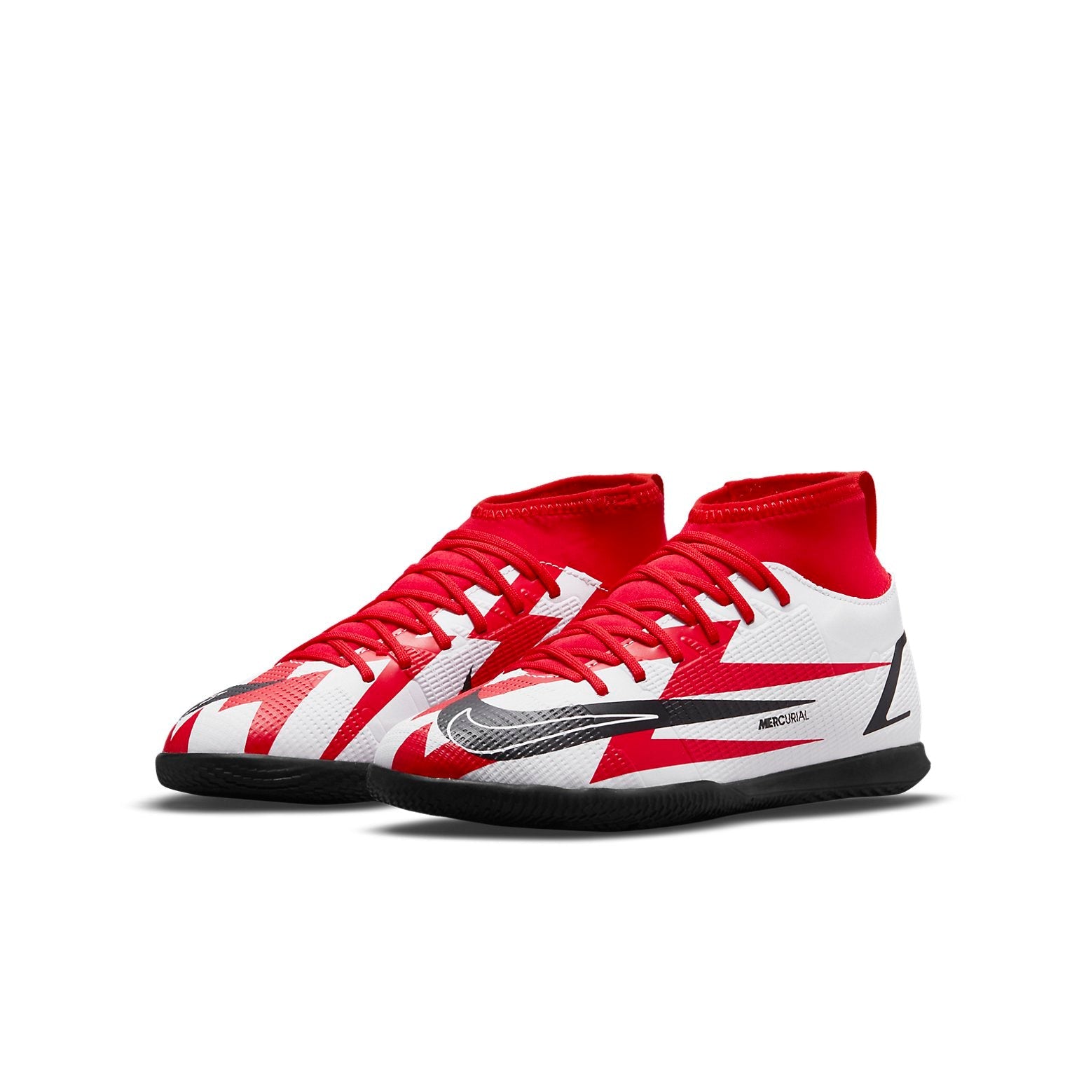 (GS) Nike Jr Mercurial Superfly 8 Club Cr7 Indoor 'Red White Black' DB0930-600