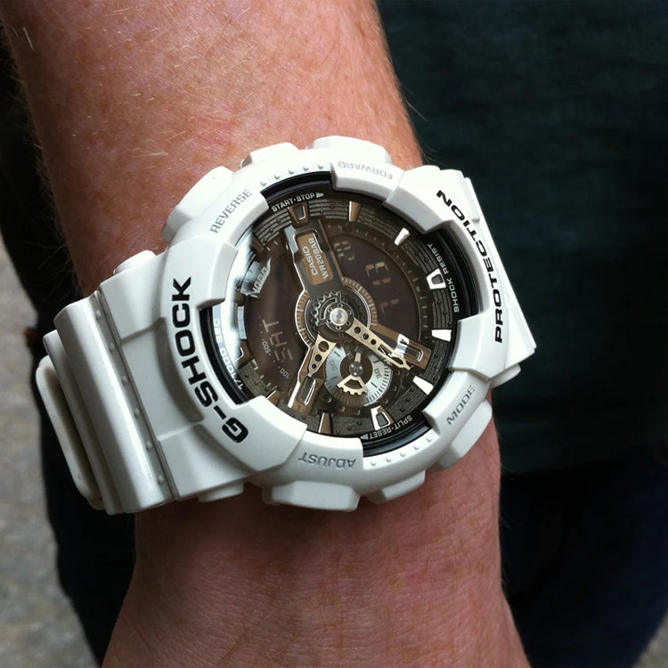 CASIO G-Shock Analog-Digital 'White' GA-110GW-7A