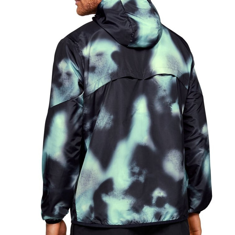 Under Armour Unisex Summit Tie Dye Hooded Jacket Black 1359139-001