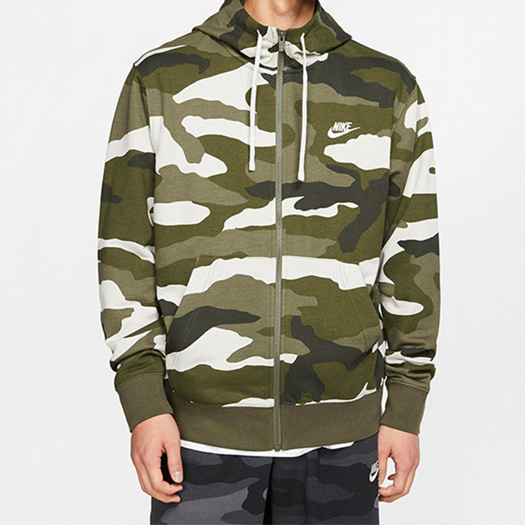 Nike Camouflage Street Style Long Sleeves Hoodies Green BV2821-222