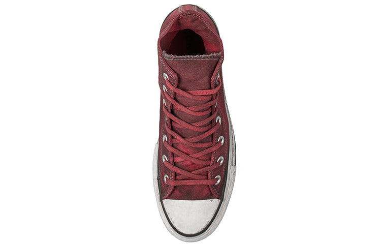 (WMNS) Converse Chuck Taylor All Star Canvas Rust Platform High Top Thick Sole Dirty Shoes Wine Red 565761C