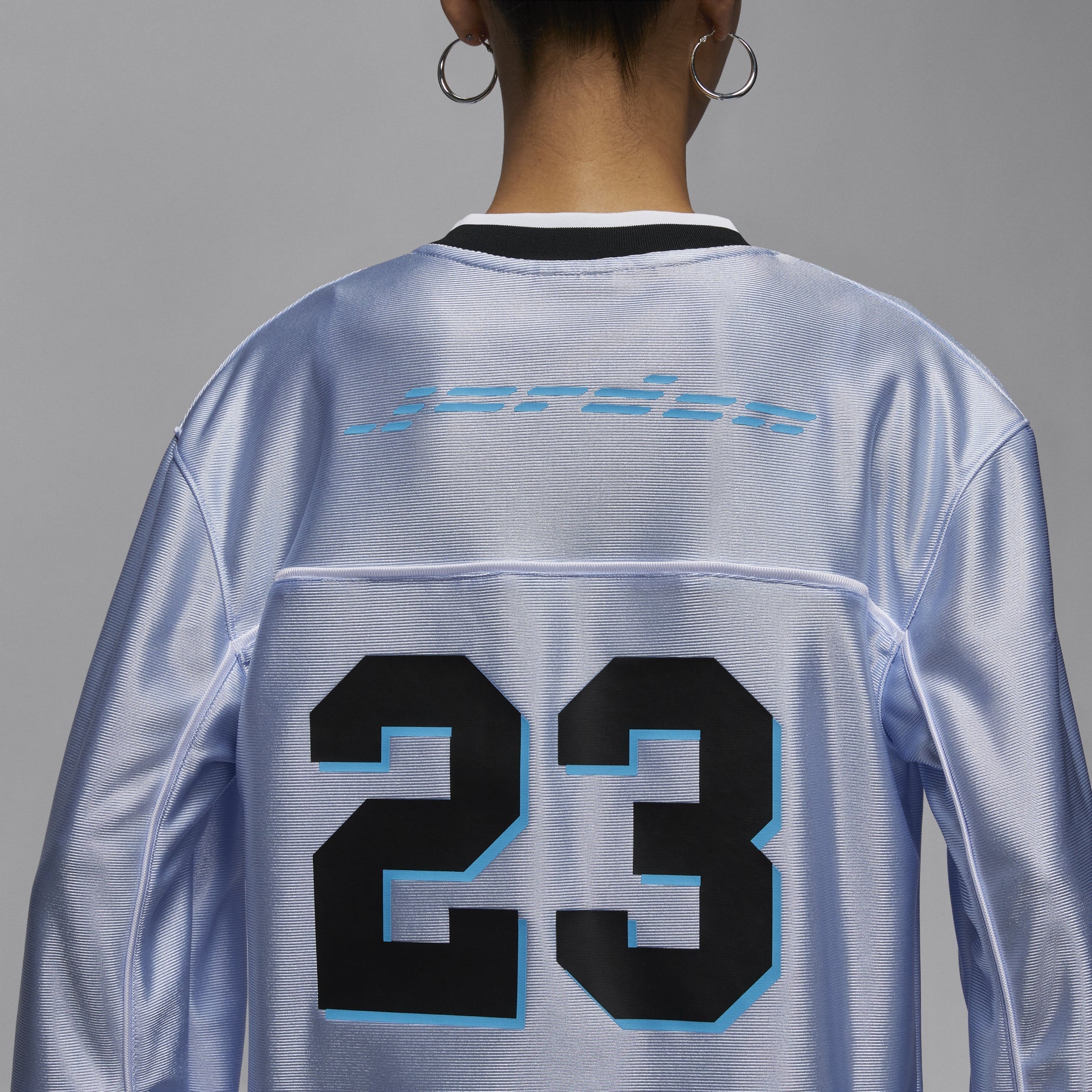 (WMNS) Air Jordan Long Sleeve Jersey Asia Sizing 'Hydrogen Blue' HF9460-407