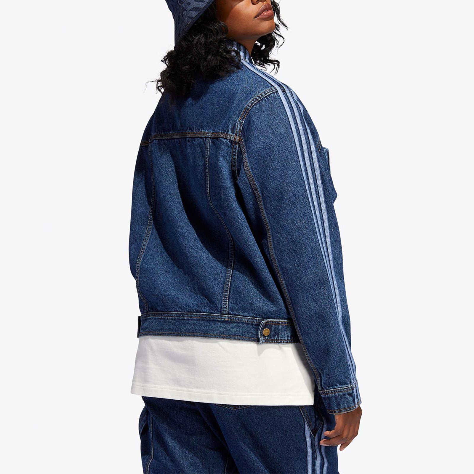 adidas originals x Ivy Park Crossover Casual Denim Blue Jacket HG6544