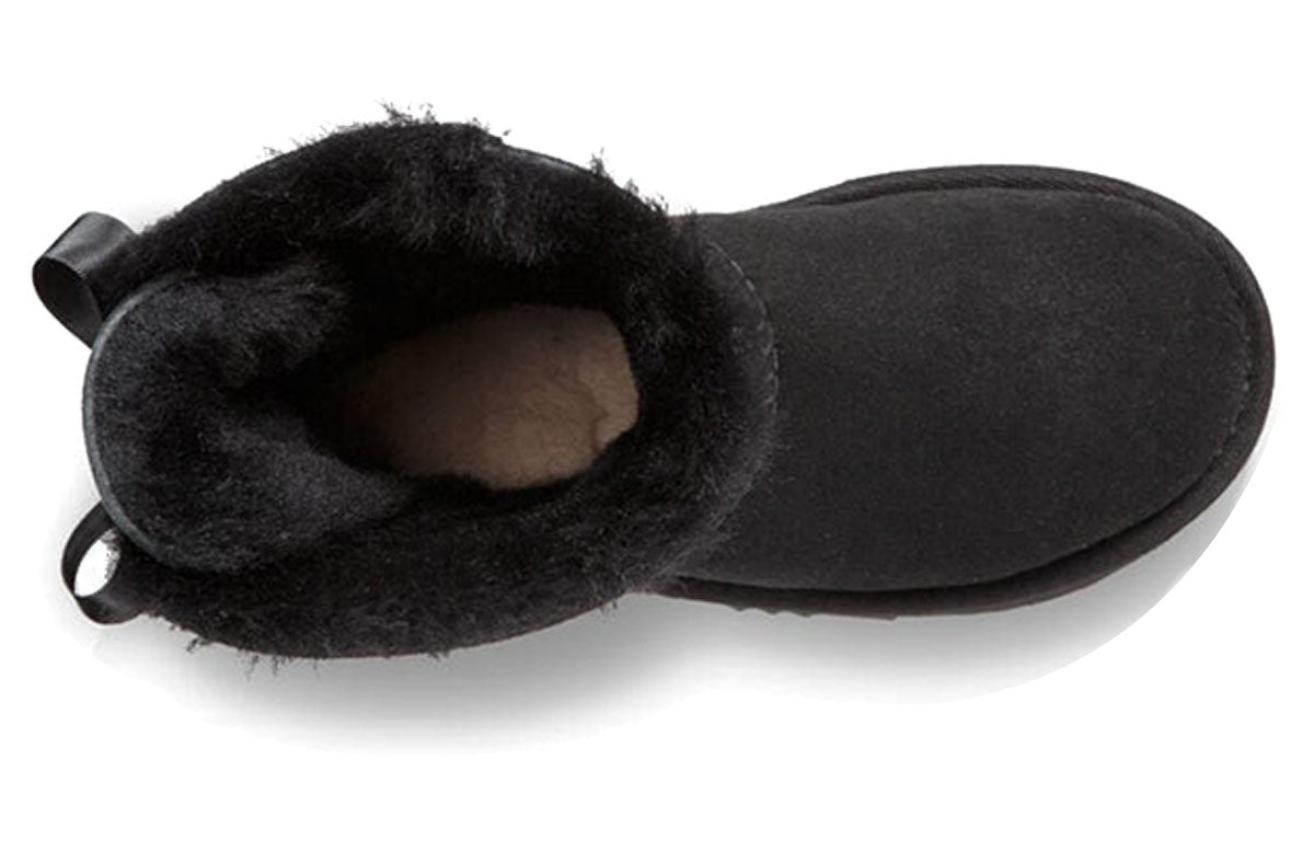 UGG Mini Bailey Bow II Snow Boots Big Boys Black 1017397K-BLK