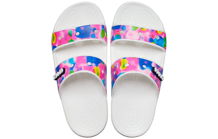 Crocs Classic Colorful Unisex White Pink Slippers 'White Pink' 207771-102