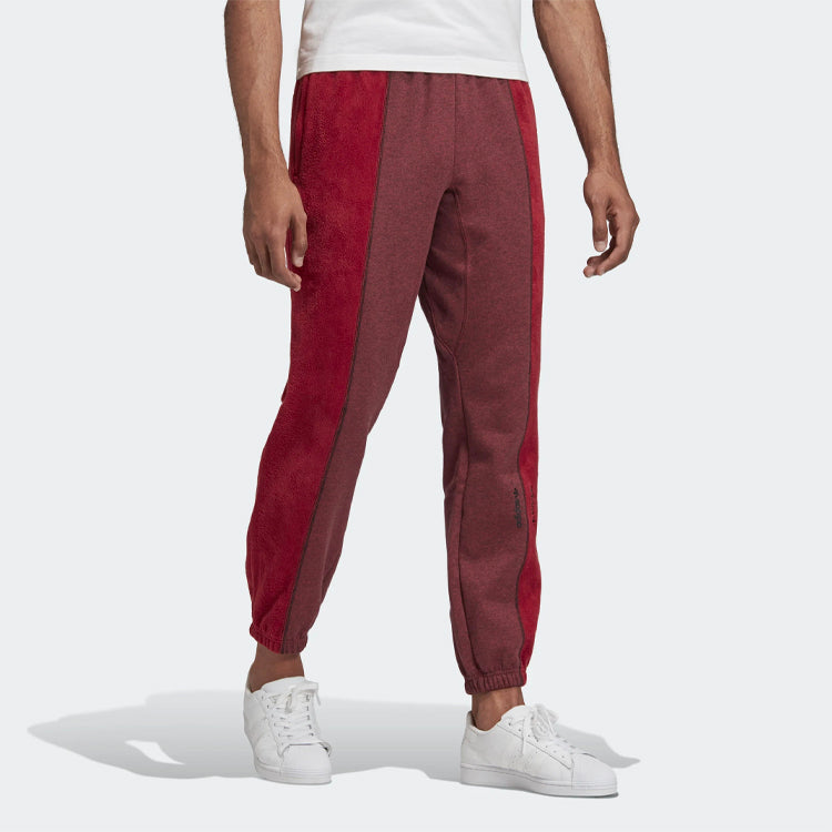 adidas originals Colorblock Bundle Feet Casual Sports Pants Red GD9344
