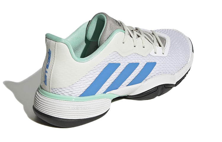 (GS) adidas Barricade Tennis Shoes 'White Pulse Blue' GY4017