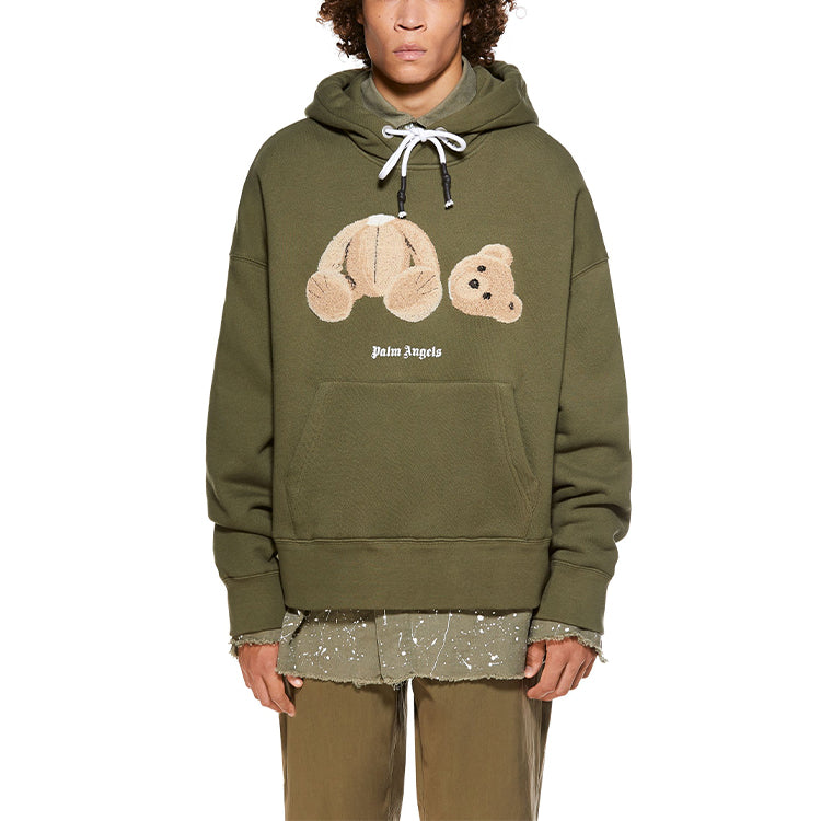 Palm Angels SS21 Bear Hoodie 'Military Brown' PMBB058R21FLE0015660