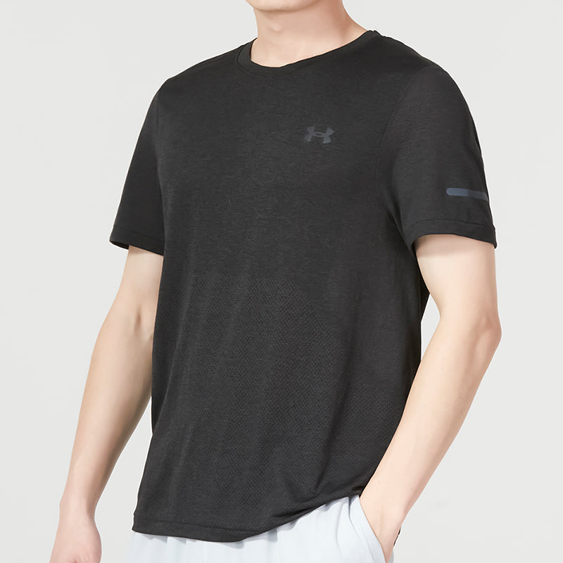 Under Armour Seamless Stride Short Sleeve 'Black' 1375692-001