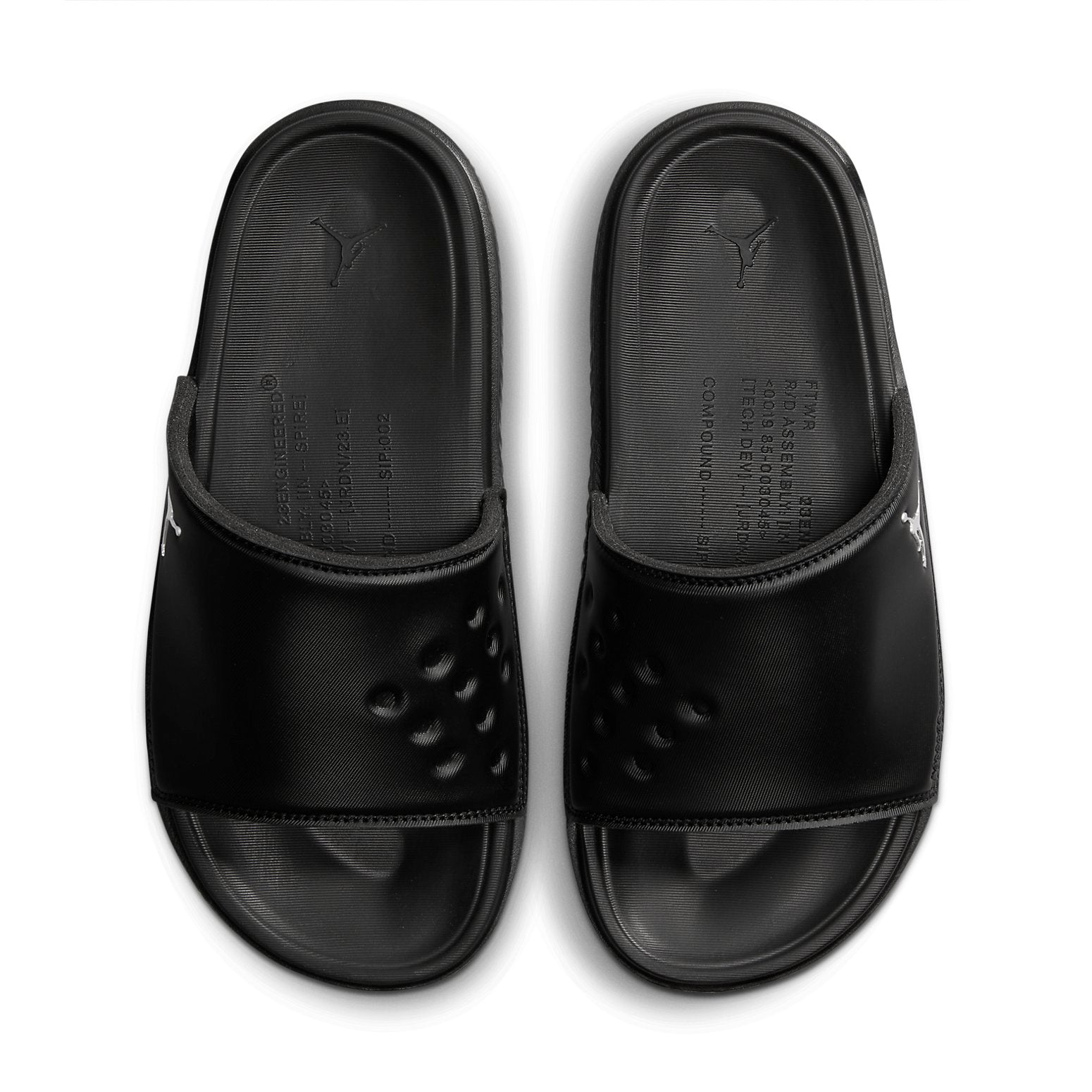 Air Jordan Play Slide 'Black Metallic Silver' DC9835-005