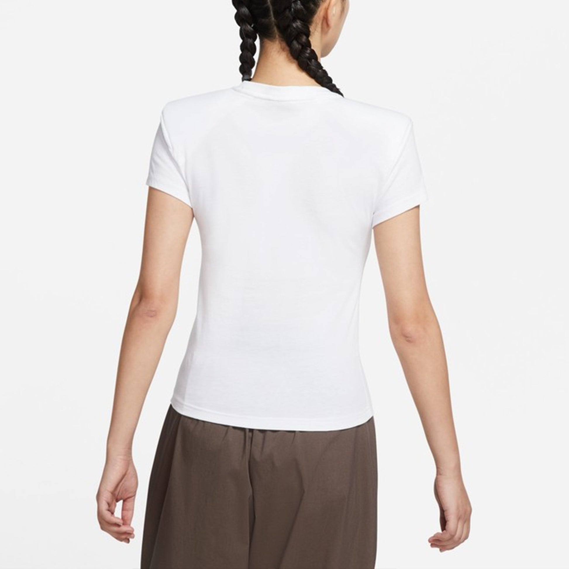 (WMNS) Nike Sportswear Icn Clsh Cap Slv Ss T-Shirts 'White' DJ7159-100