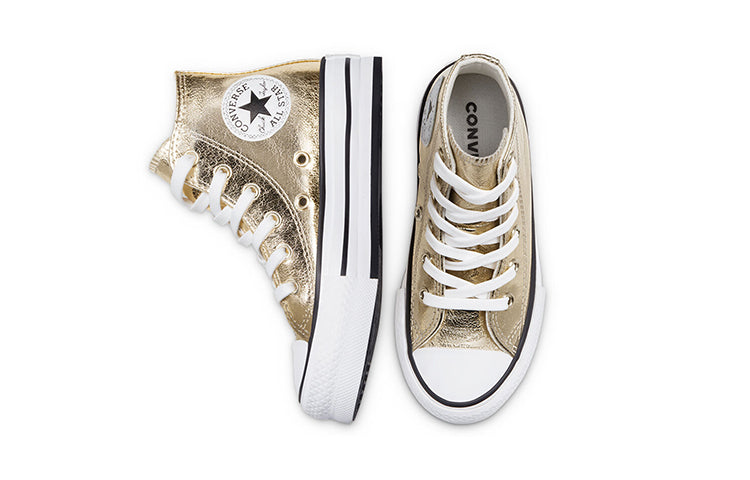 (GS) Converse Chuck Taylor All Star Platform High 'Digital Powder - Gold' 670546C