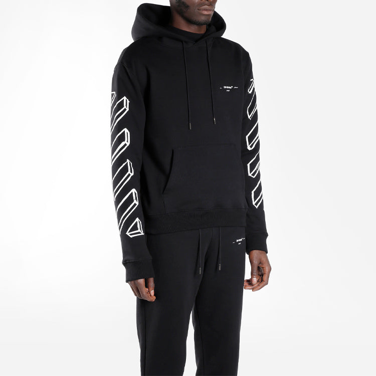 Off-White Diag Marker Arrows Hoodie OMBB034E18192024-BK