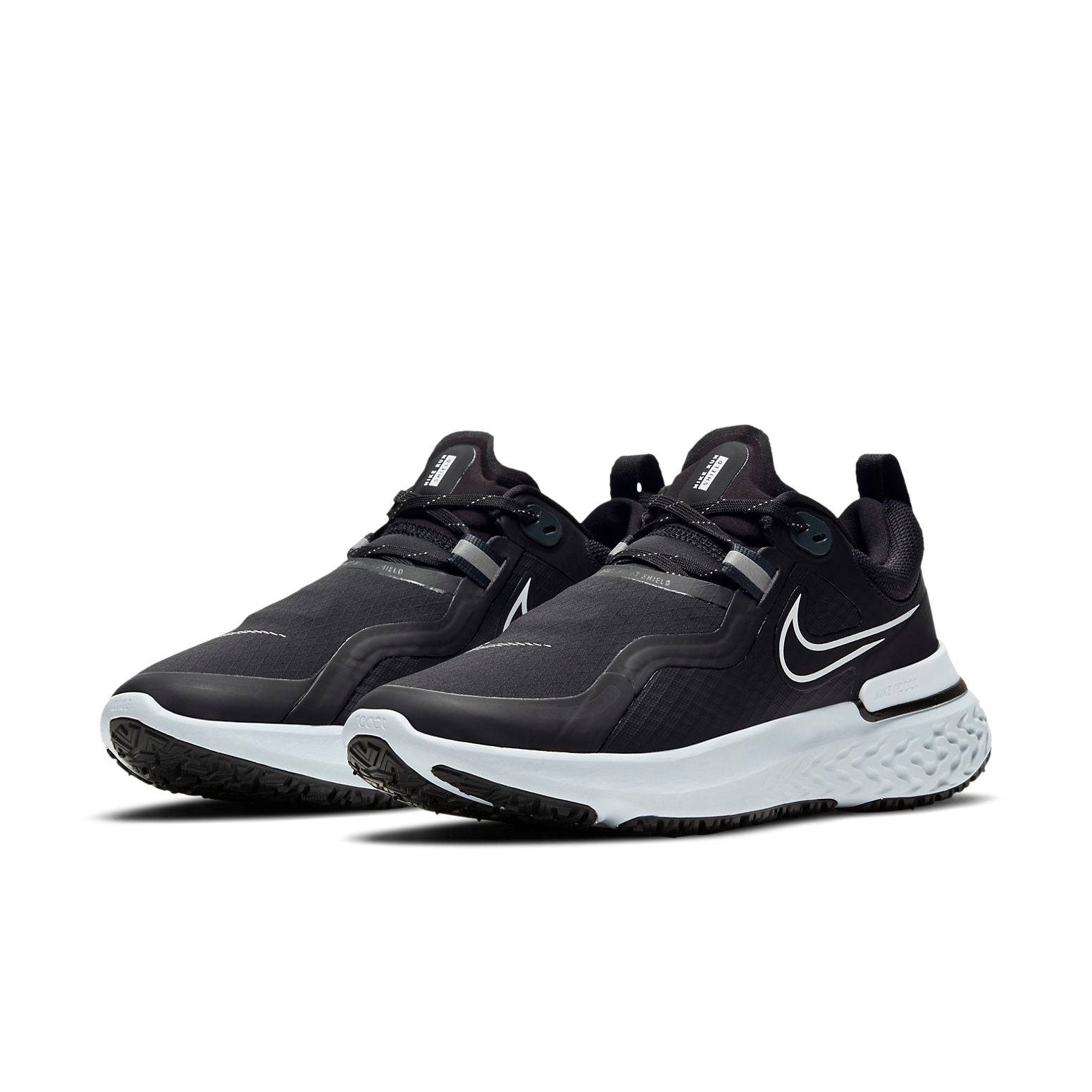(WMNS) Nike React Miler Shield 'Black Pure Platinum' CQ8249-002